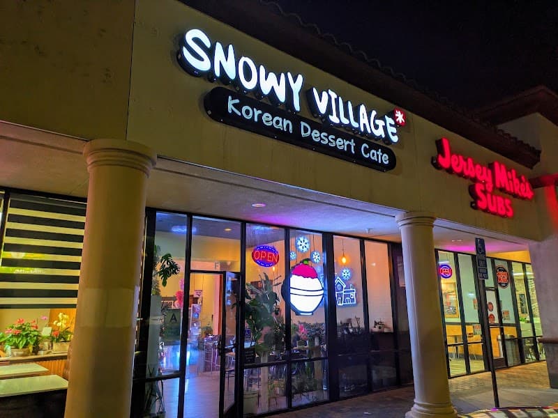 Snowy Village storefront on Grand Avenue, Chino Hills
